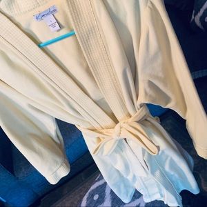 Yellow Kim Rogers Bath Robe Size Small